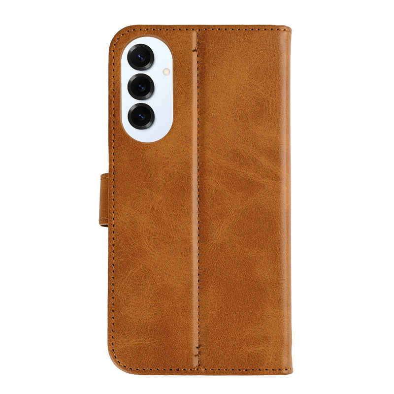 Rixus Bookcase For Samsung Galaxy S25 Edge S937B Light Brown