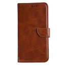 Rixus Bookcase For Samsung Galaxy S25 Edge Brown