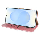 Rixus Bookcase For Samsung Galaxy S25 Edge Pink
