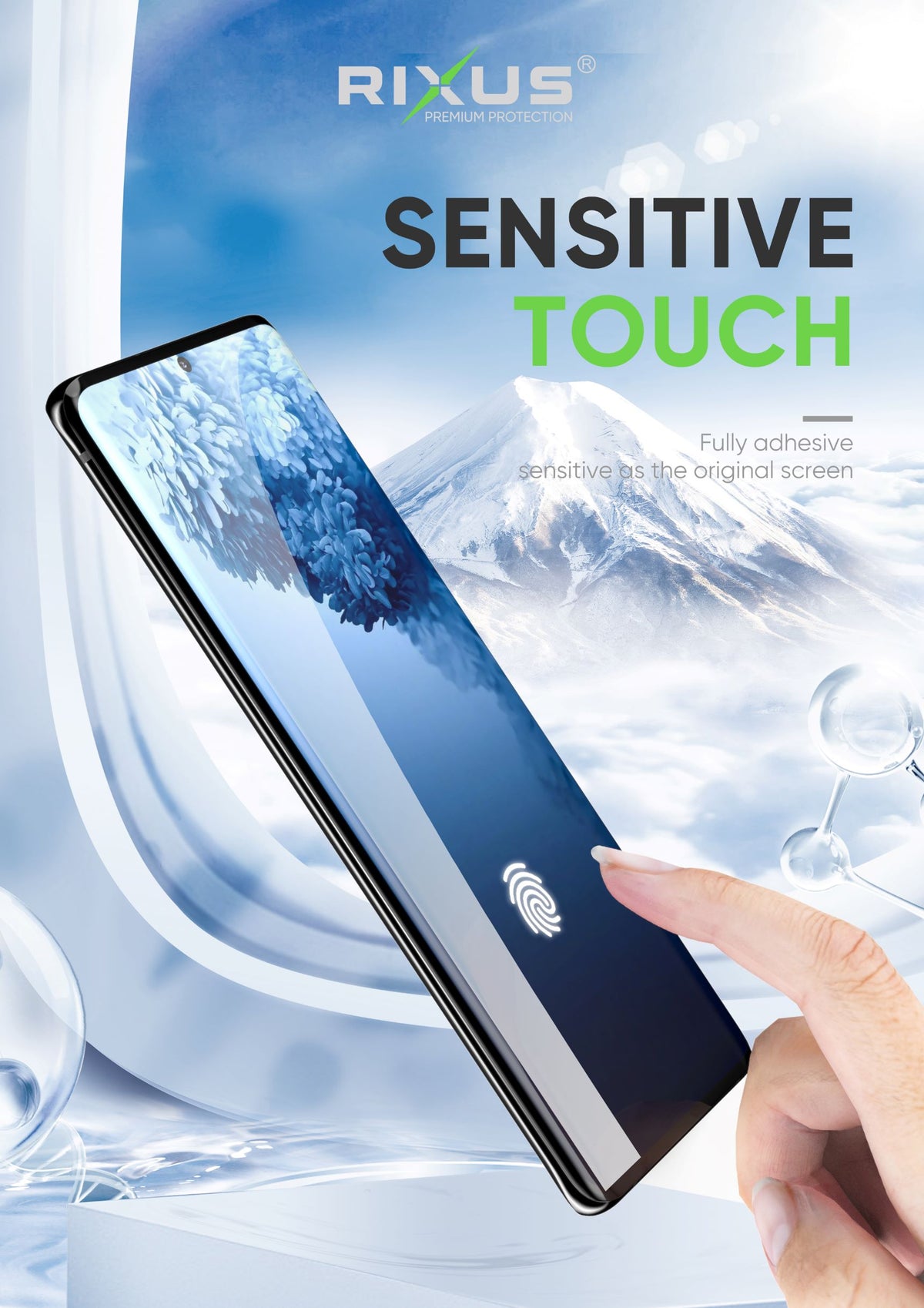 Rixus UV Glue Tempered Glass For Samsung Galaxy Note 9