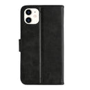 Rixus Bookcase For Apple iPhone 11 Black