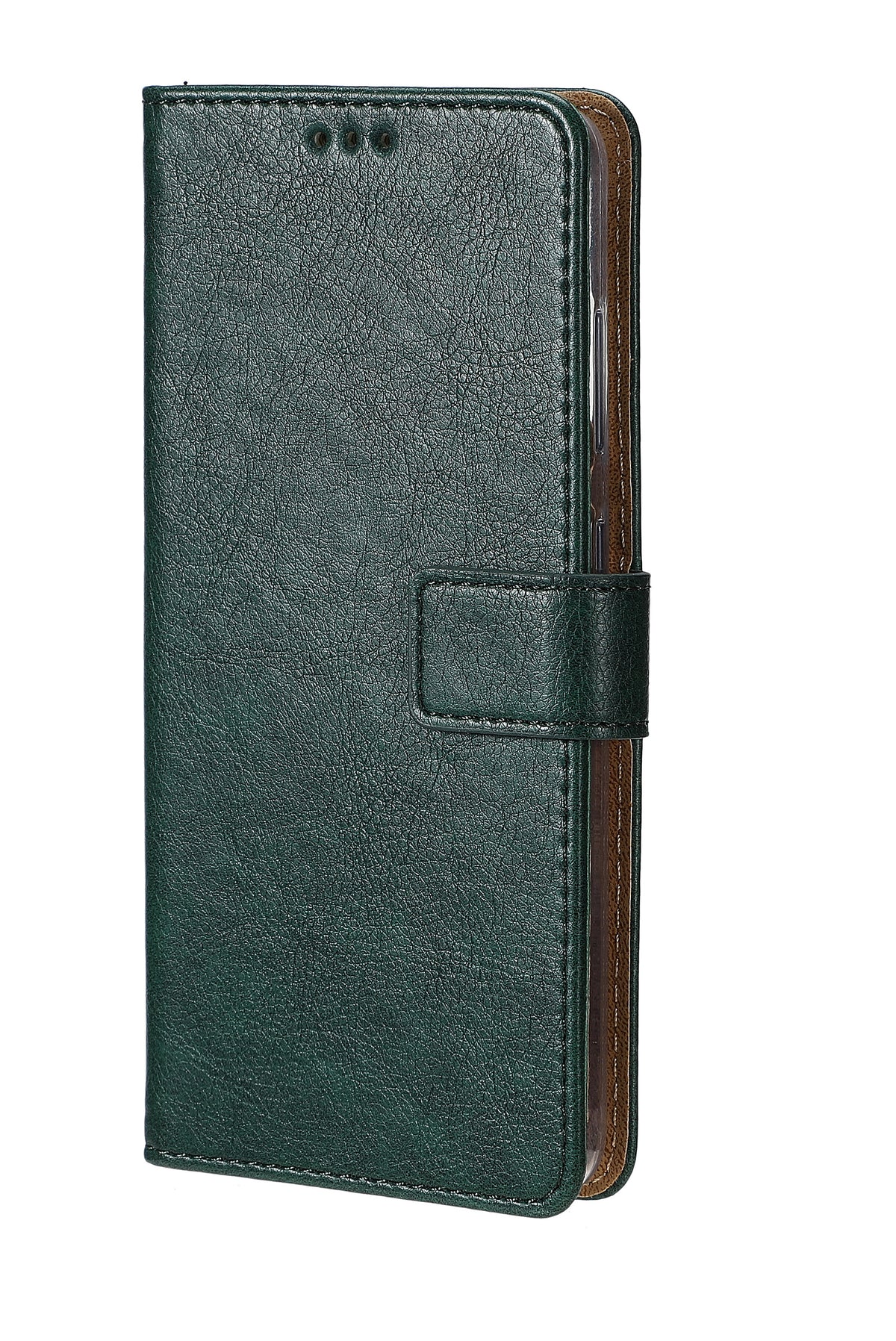 Rixus Bookcase For Apple iPhone 13 Mini Dark Green