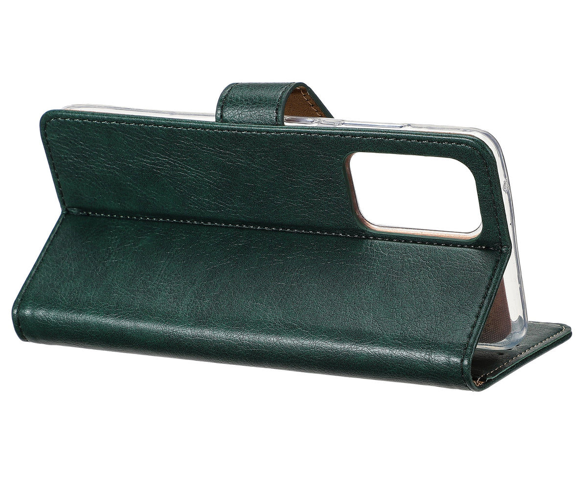 Rixus Bookcase For Apple iPhone 13 Mini Dark Green