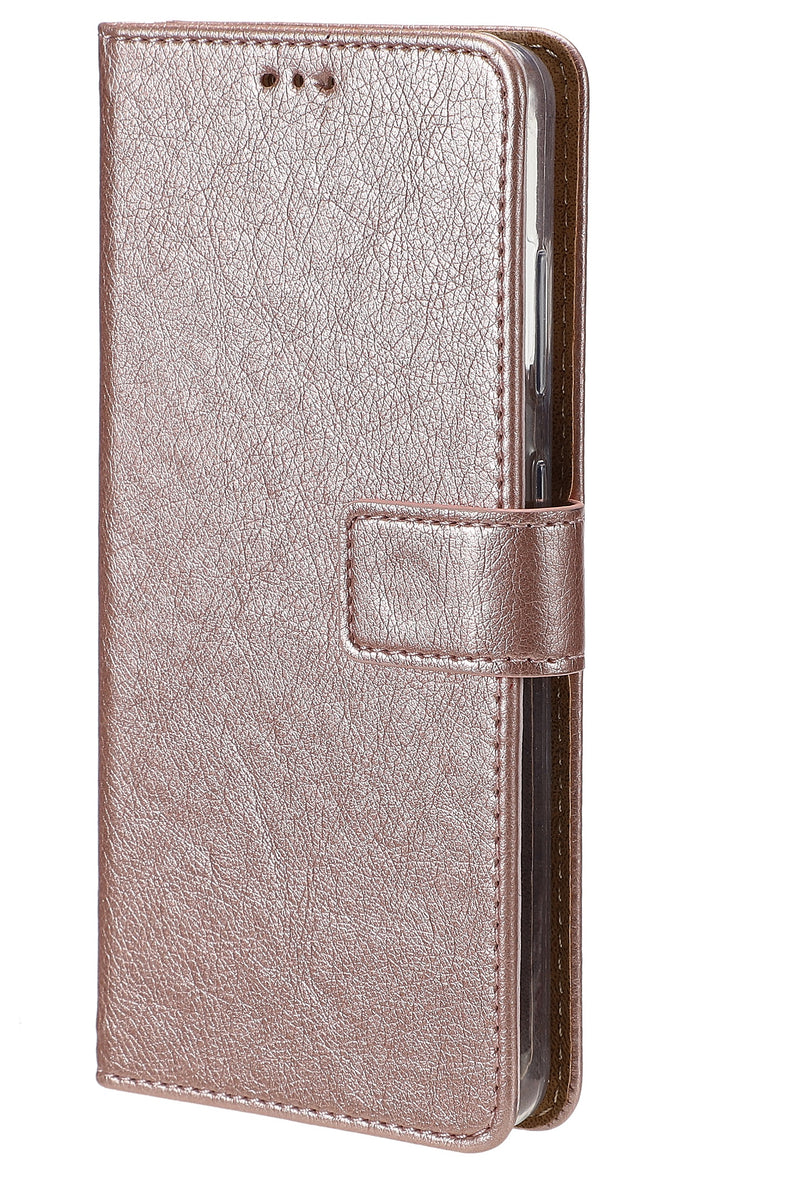 Rixus Bookcase For iPhone 13 Mini Pink