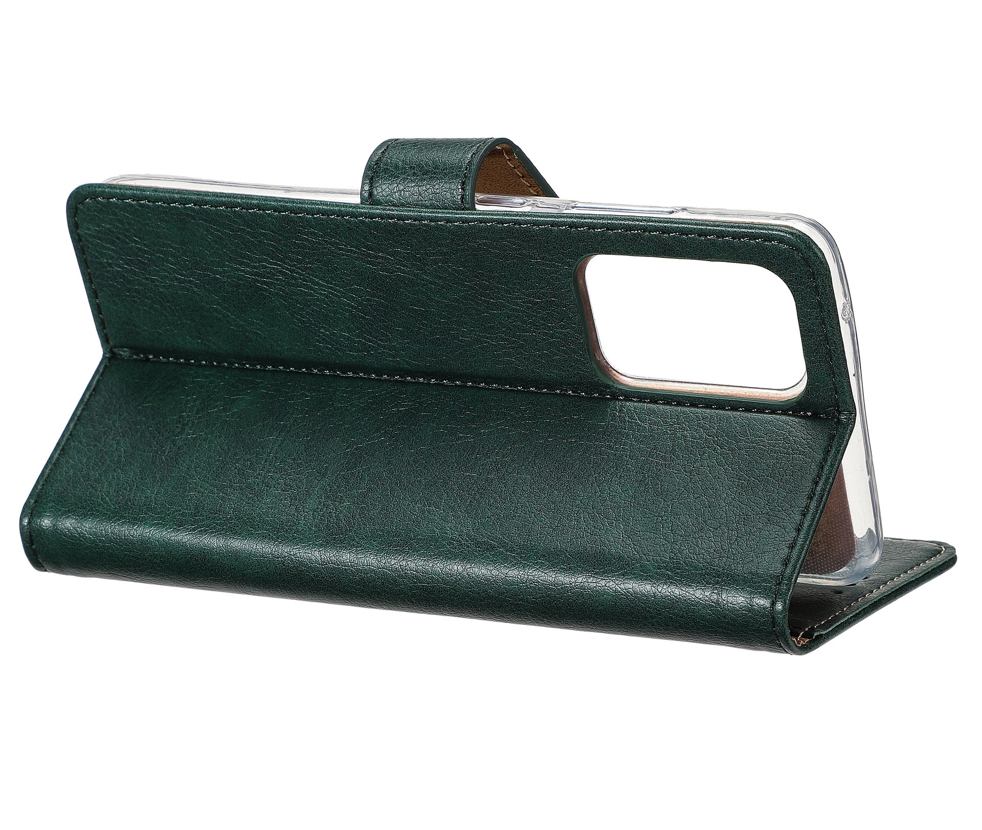Rixus Bookcase For Apple iPhone 13 Pro Max Green