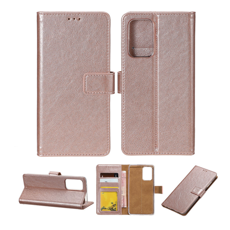 Rixus Bookcase For Apple iPhone 13 Pro Light Pink