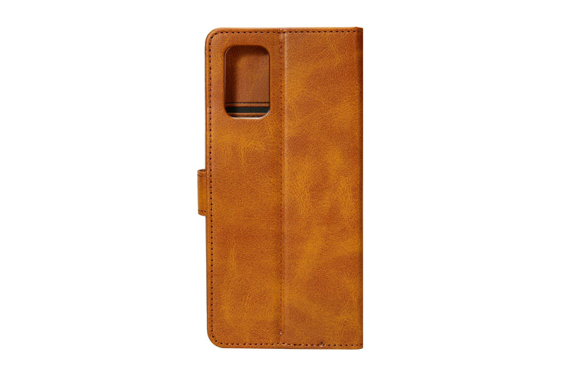 Rixus Bookcase For iPhone 14 Pro Light Brown