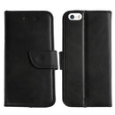 Rixus Bookcase For Apple iPhone 5, 5S Black