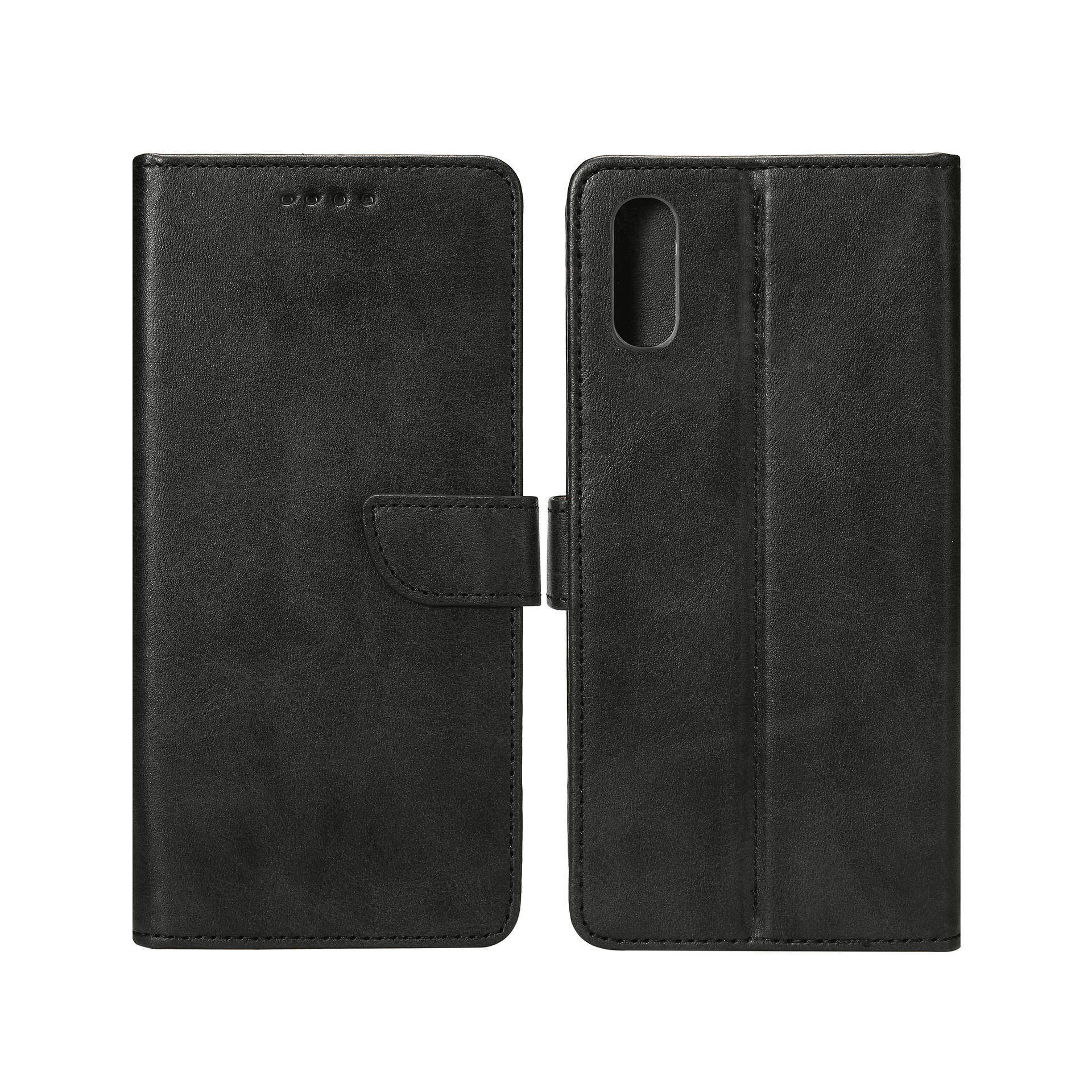 Rixus Bookcase For Apple iPhone X, XS Black