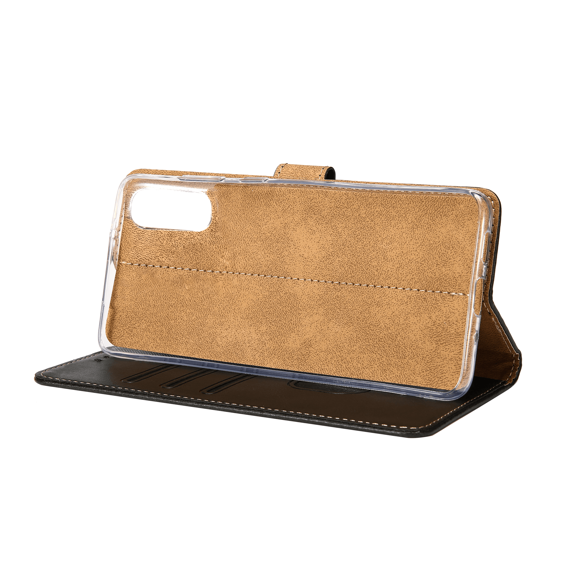 Rixus Bookcase For Apple iPhone X, XS Black