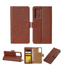 Rixus Bookcase For Samsung Galaxy A11 Brown