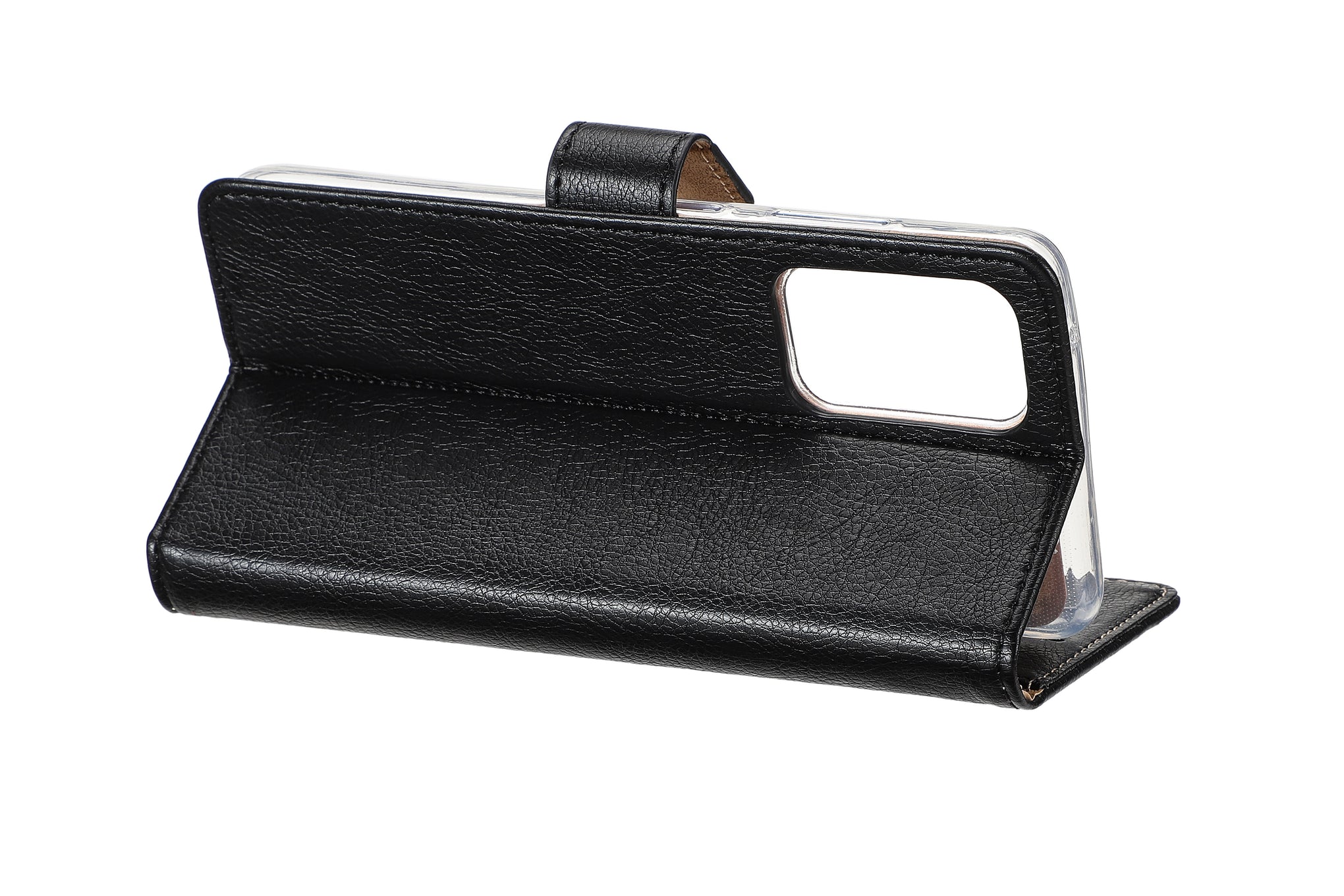 Rixus Bookcase For Samsung Galaxy A20 Black