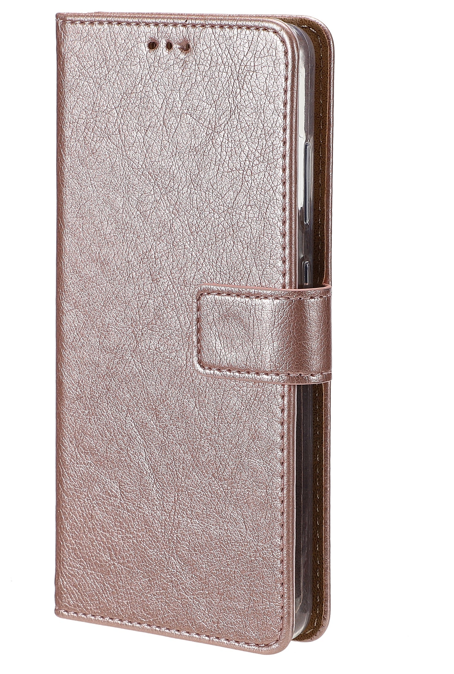 Rixus Bookcase For Samsung Galaxy A22 5G Pink