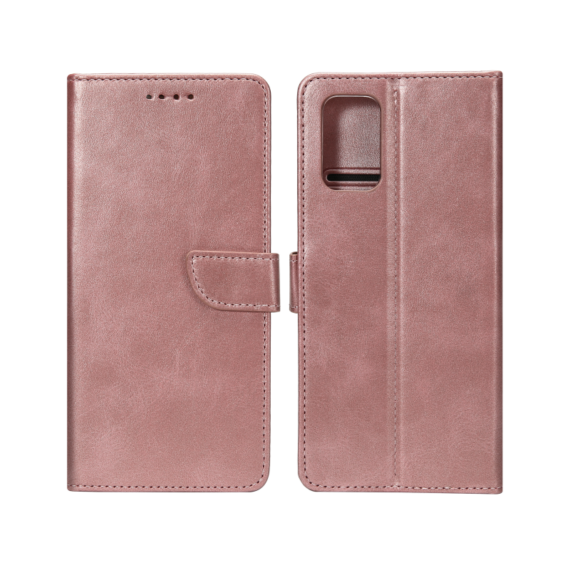 Rixus Bookcase For Samsung Galaxy A41 Pink