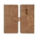 Rixus Bookcase For Samsung Galaxy A8 (2018) Light Brown