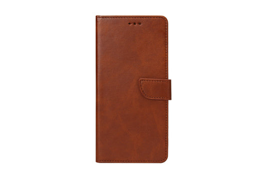 Rixus Bookcase For Samsung Galaxy A80 Brown