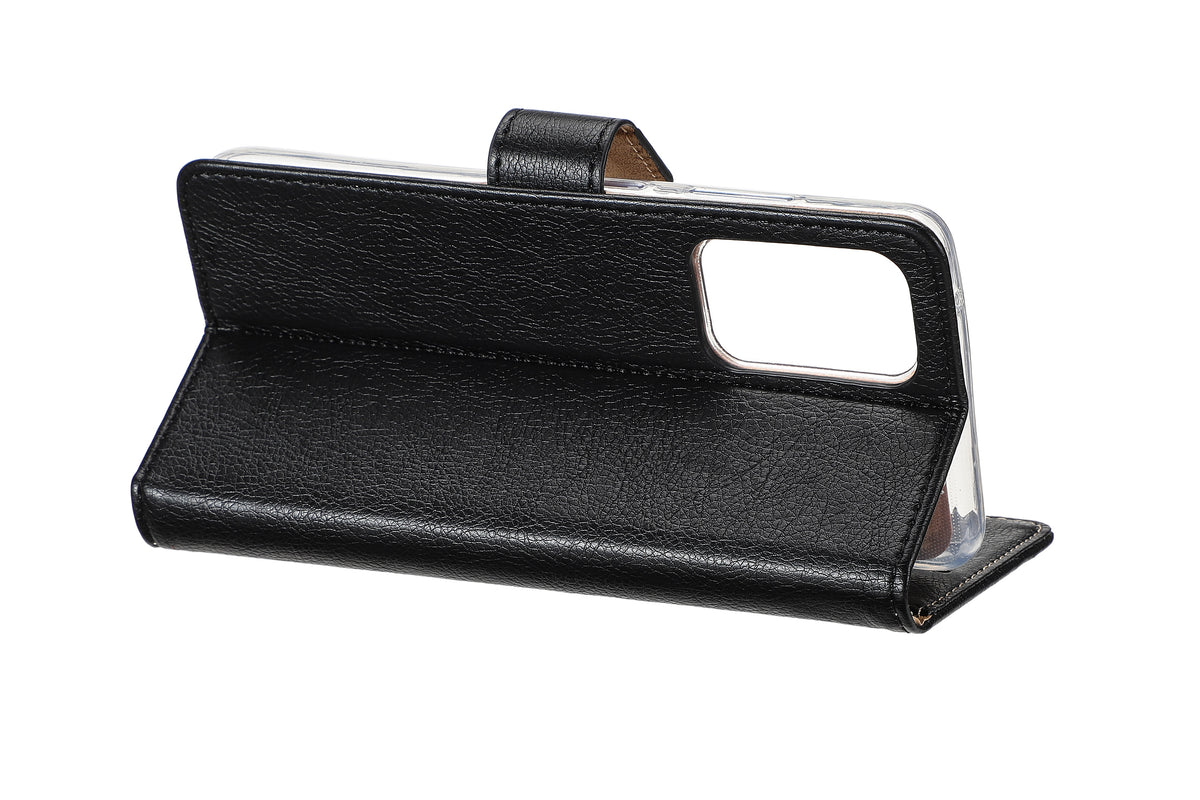 Rixus Bookcase For Samsung Galaxy J6 Plus Black