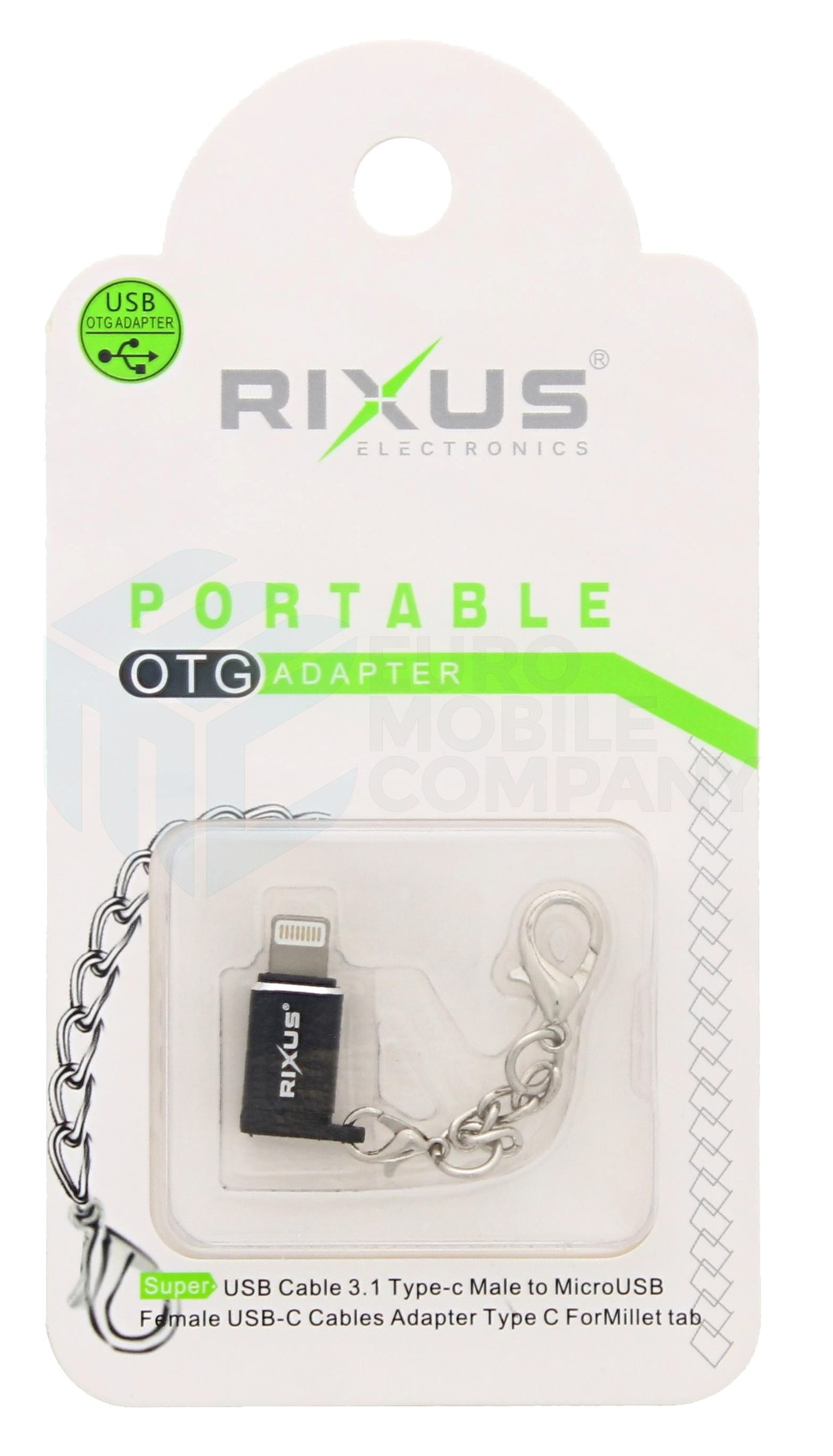 Rixus OTG Portable Adapter Micro-USB To Lightning Connector
