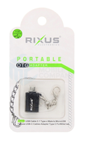 Rixus OTG Portable Adapter USB-A To Micro-USB Black