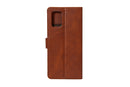 Rixus Bookcase for Samsung Galaxy S20 Plus 4G G985F Brown