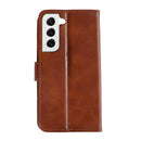 Rixus Bookcase For Samsung Galaxy S22 5G Brown