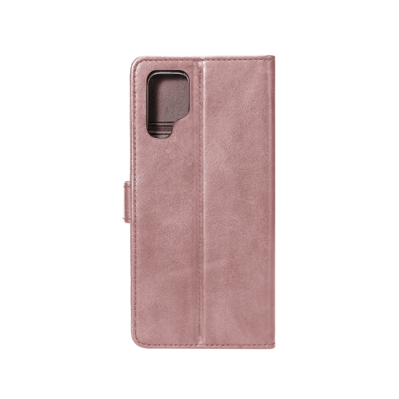 Rixus Bookcase For Samsung Galaxy S22 Ultra 5G Pink