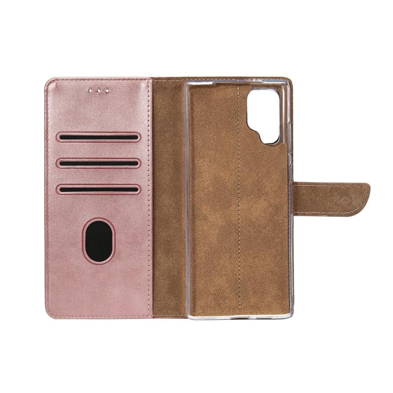 Rixus Bookcase For Samsung Galaxy S22 Ultra 5G Pink