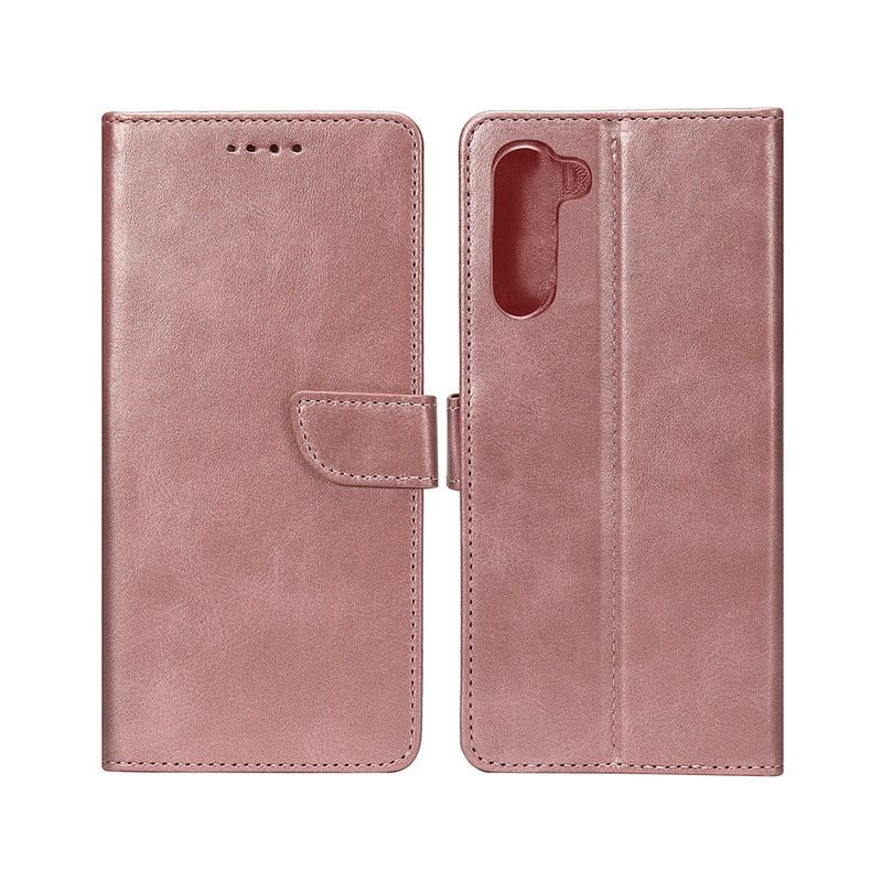 Rixus Bookcase For Samsung Galaxy S23 Pink