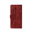 Rixus Bookcase For Samsung Galaxy S9 Plus Dark Red