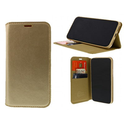 Rixus Bookcase For Apple iPhone 11 Pro Max Gold