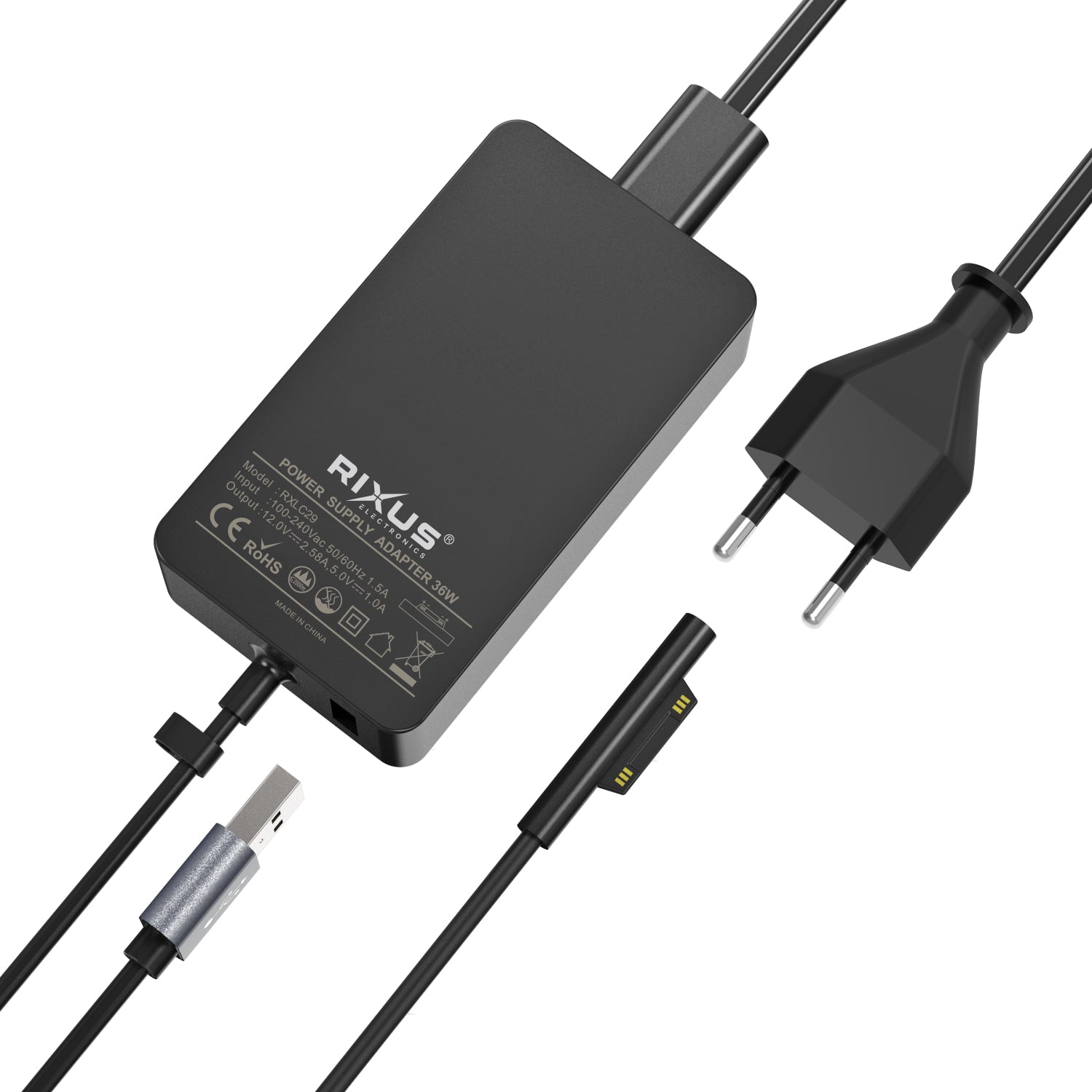 Rixus RXLC29 Microsoft Surface Charger 36W