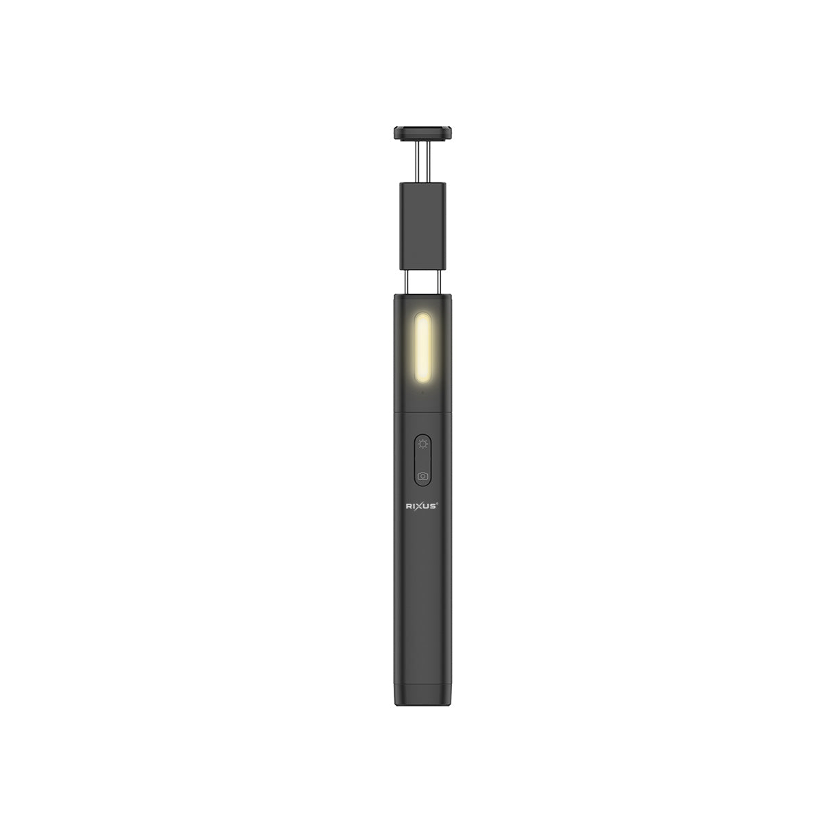 Rixus RXSF31 Integrated Selfie Stick With LED Lights Black