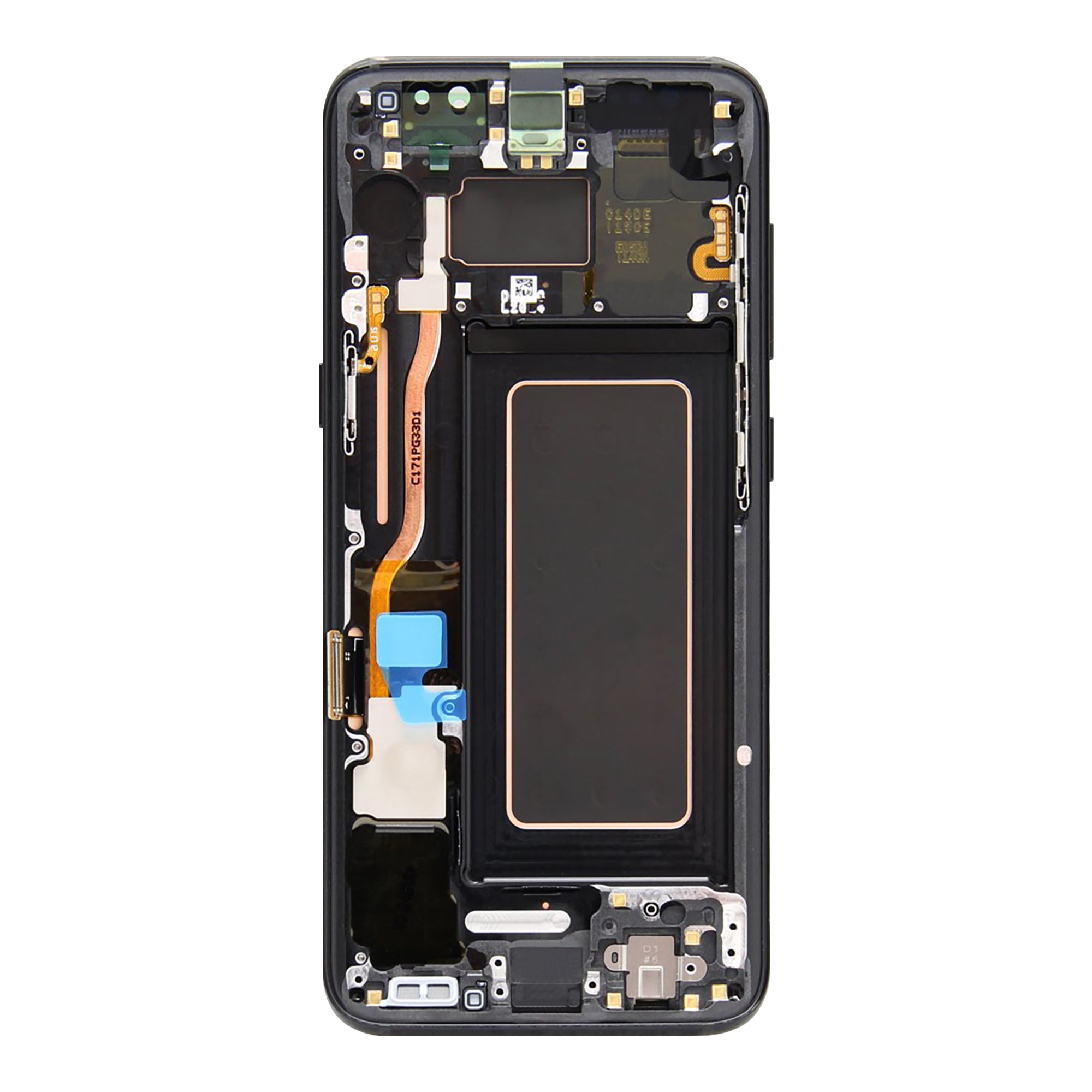 Samsung Galaxy S8 G950F Display and Digitizer With Frame Black Service Pack