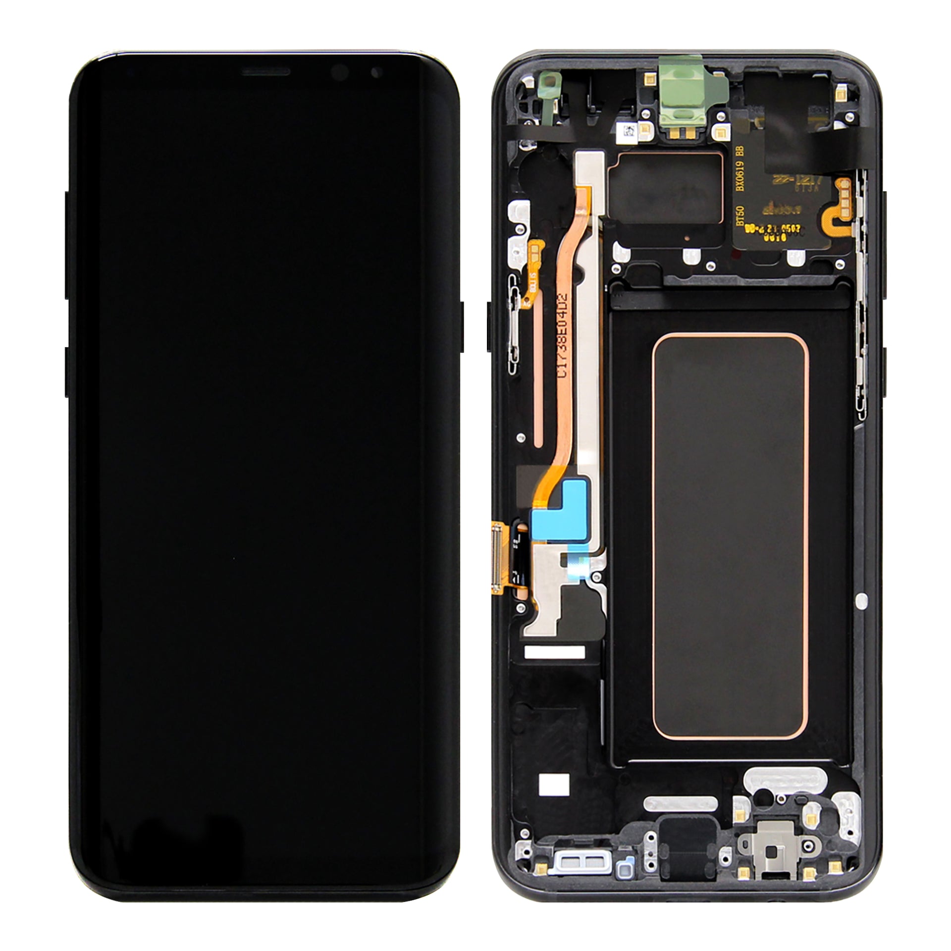 Samsung Galaxy S8 Plus G955F Display And Digitizer With Frame Midnight Black Service Pack