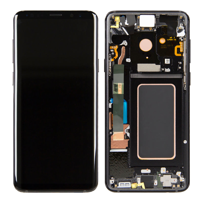 Samsung Galaxy S9 Plus G965F Display And Digitizer With Frame Midnight Black Service Pack