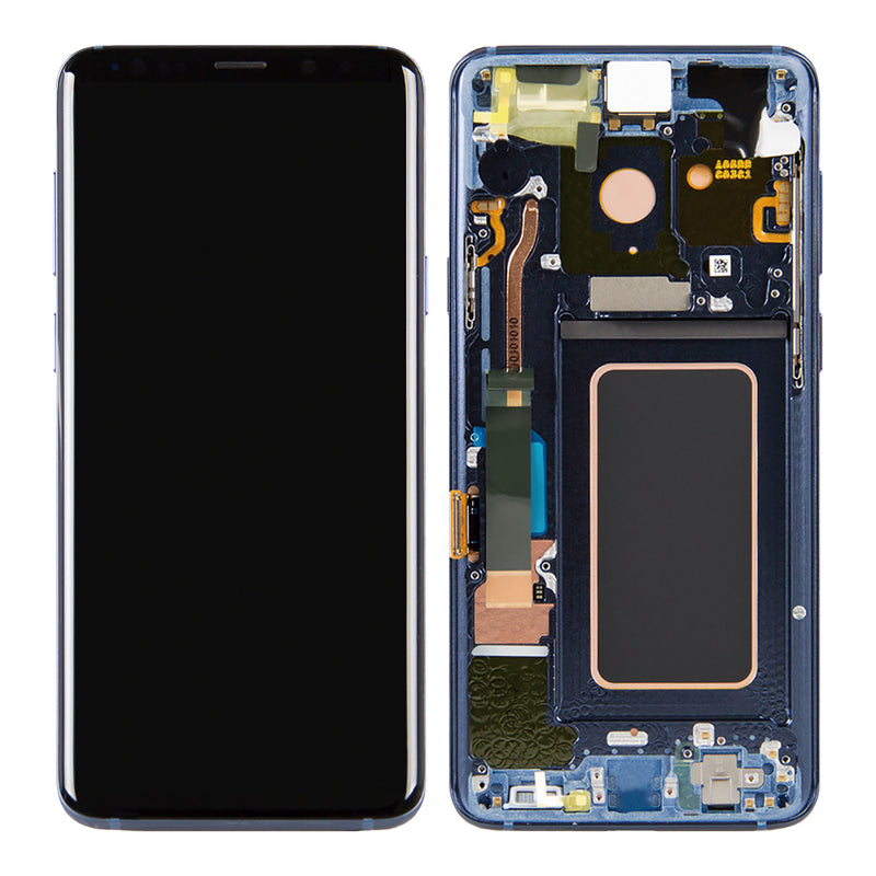 Samsung Galaxy S9 Plus G965F Display And Digitizer With Frame Coral Blue Service Pack