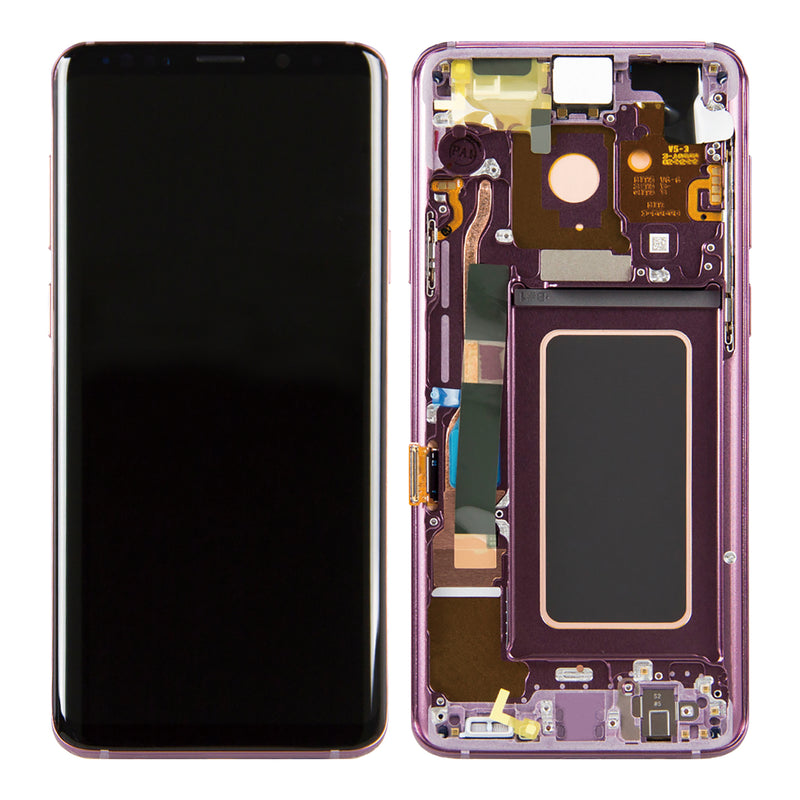 Samsung Galaxy S9 Plus G965F Display And Digitizer With Frame Lilac Purple Service Pack