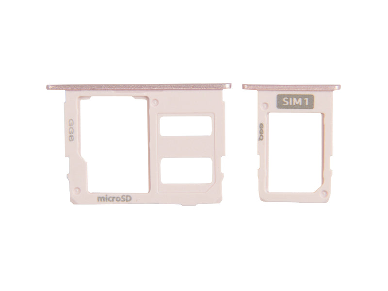 Samsung Galaxy J5 J530F, J7 J730F Sim and SD-Card Holder Pink