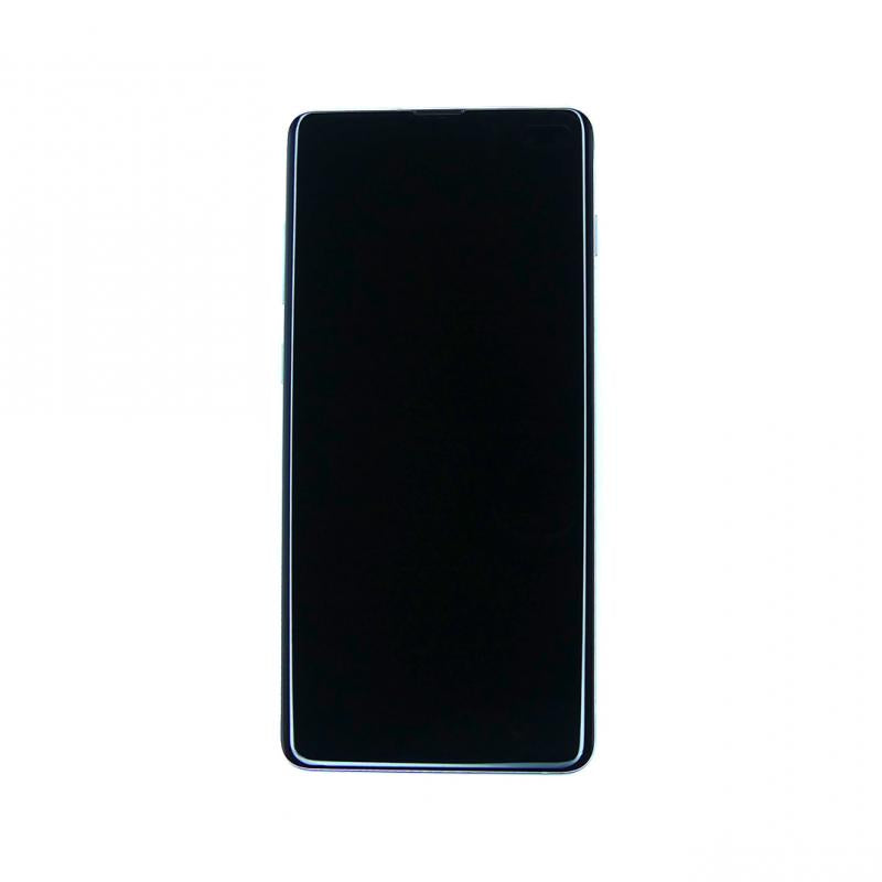 Samsung Galaxy S10 Plus G975F Display And Digitizer With Frame Prism White Service Pack
