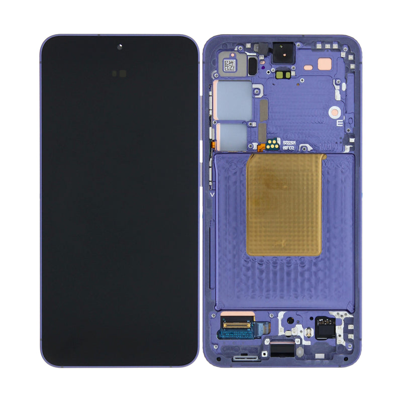 Samsung Galaxy S24 S921B Display And Digitizer With Frame Cobalt Violet Pre-Assembled