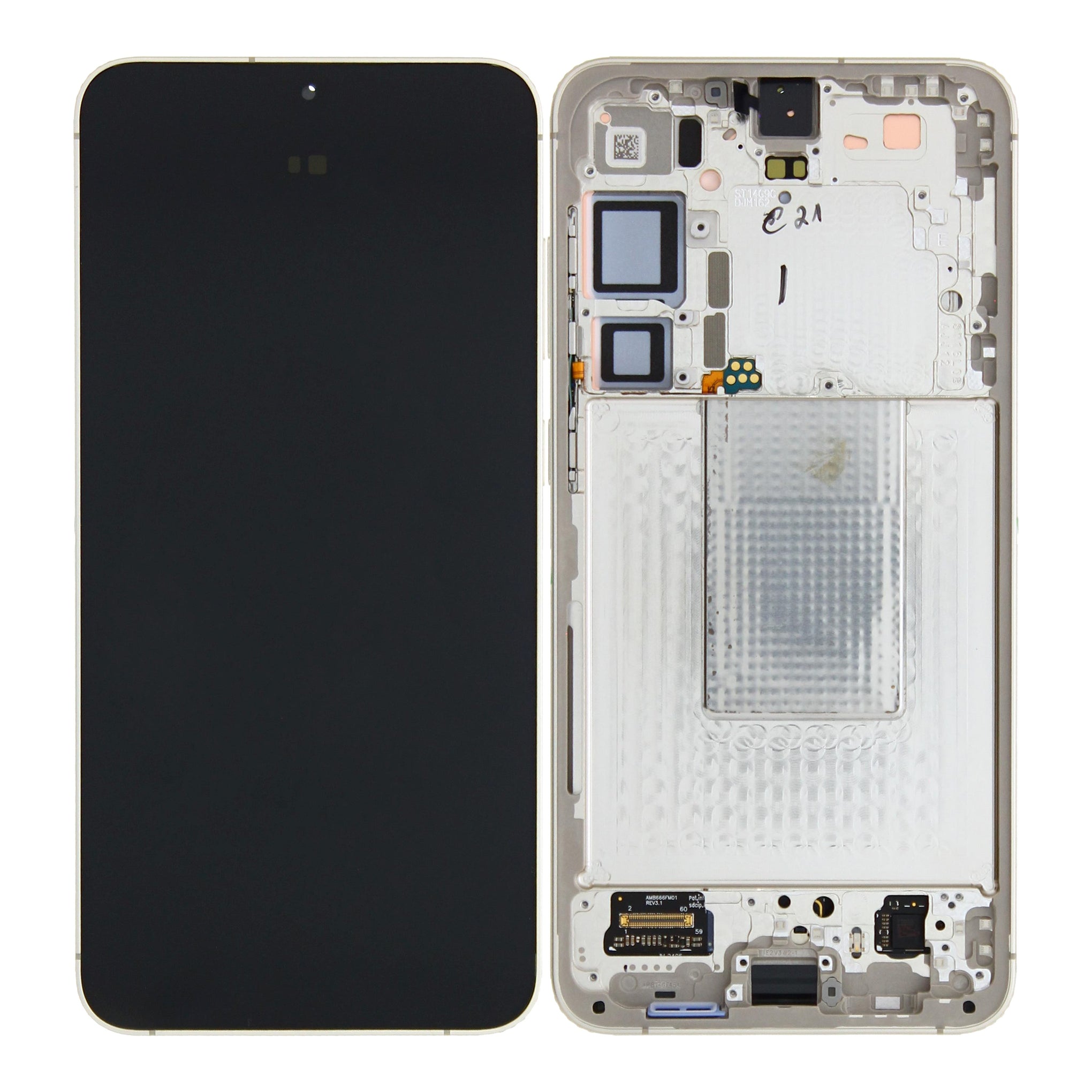 Samsung Galaxy S24 Plus S926B Display And Digitizer With Frame Amber Yellow Pre-Assembled