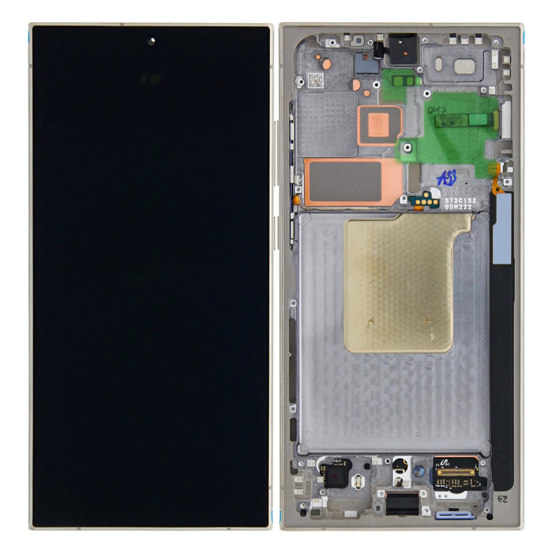 Samsung Galaxy S24 Ultra S928 Display And Digitizer With Frame Titanium Grey Pre Assembled
