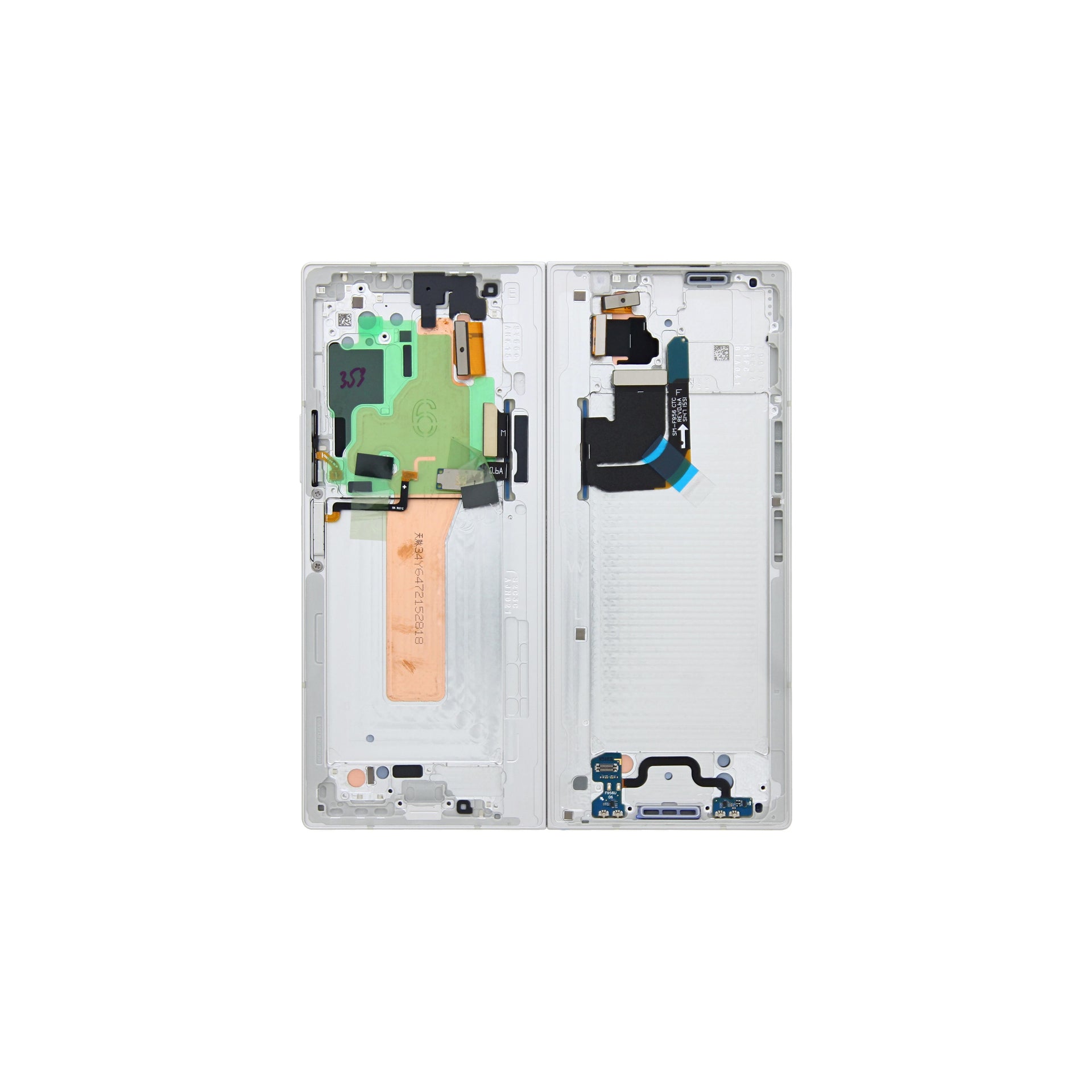 Samsung Galaxy Z Fold6 F956B Main Display And Digitizer With Frame White Service Pack