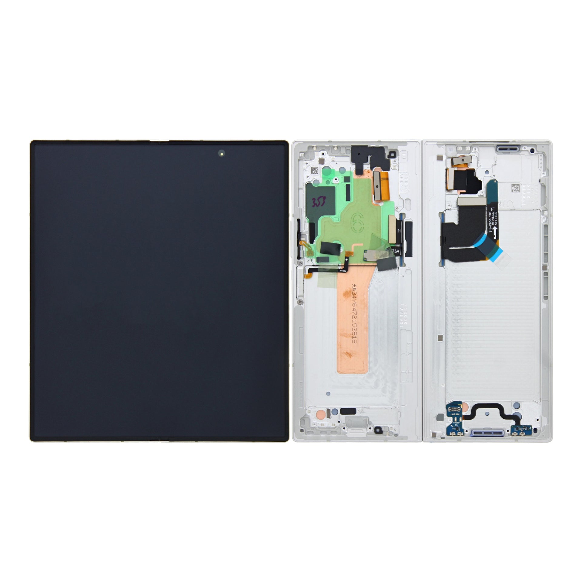 Samsung Galaxy Z Fold6 F956B Main Display And Digitizer With Frame White Service Pack