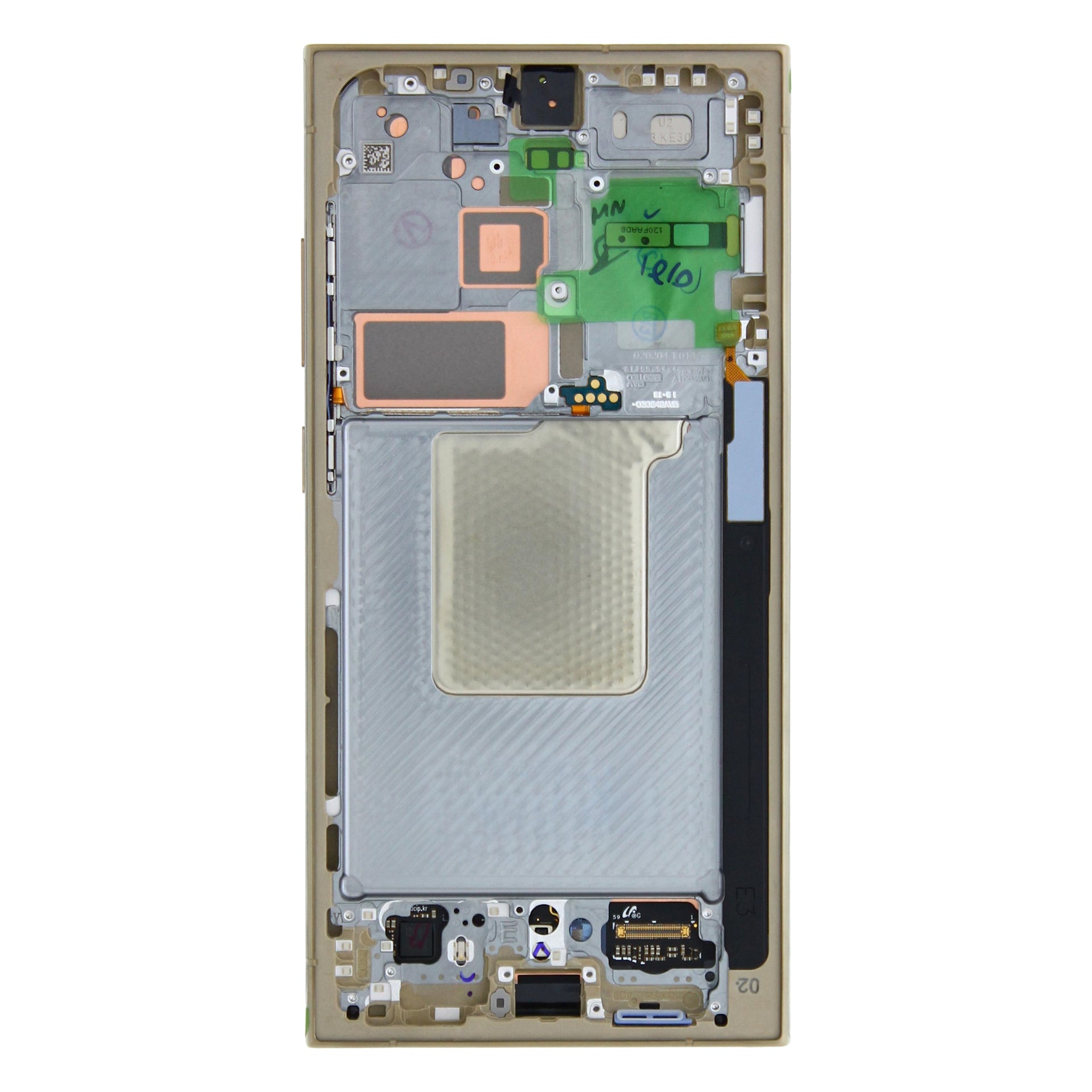 Samsung Galaxy S24 Ultra S928 Display And Digitizer With Frame Titanium Yellow Pre-Assembled