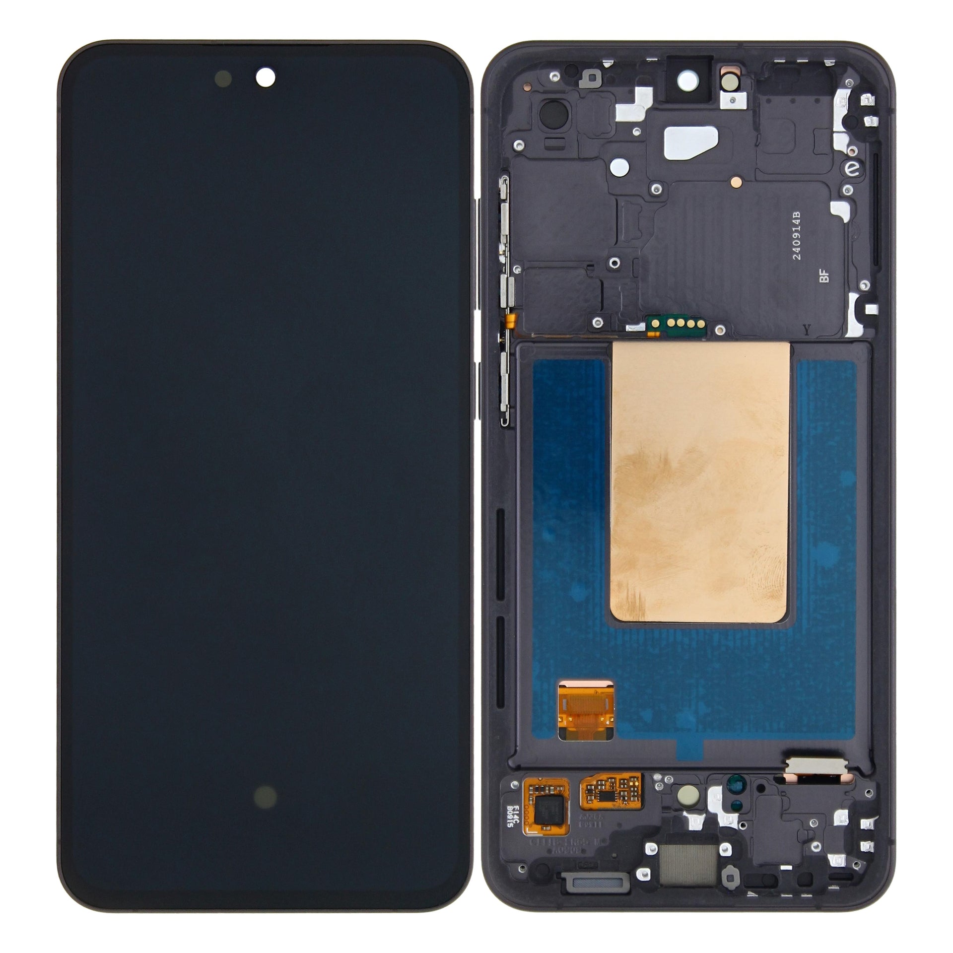 Samsung Galaxy S24 FE S721B Display And Digitizer With Frame Black Pre-Assembled