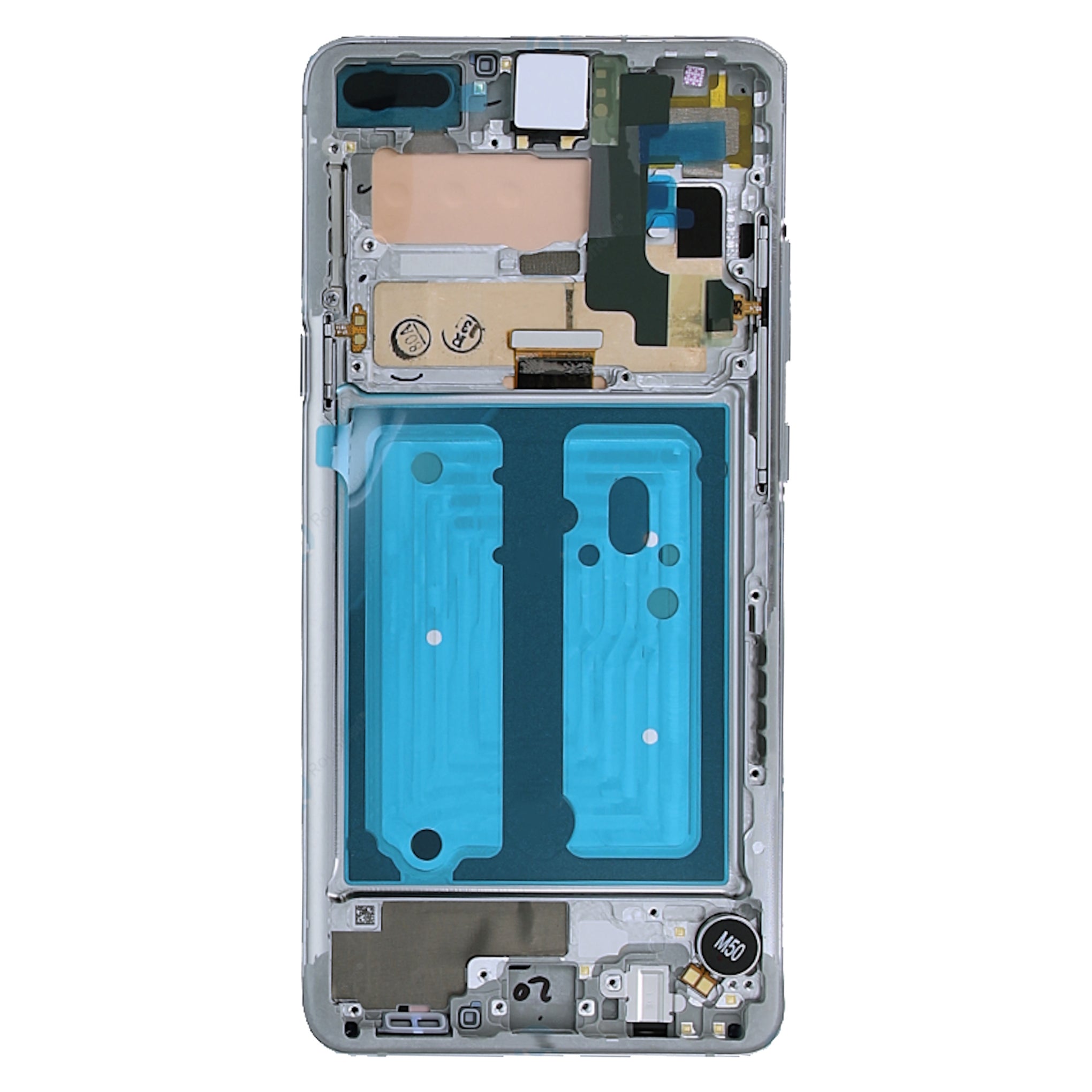 Samsung Galaxy S10 5G G977B Display And Digitizer With Frame Crown Silver Service Pack