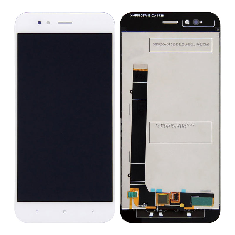 Xiaomi Mi A1 Display And Digitizer Without Frame White OEM