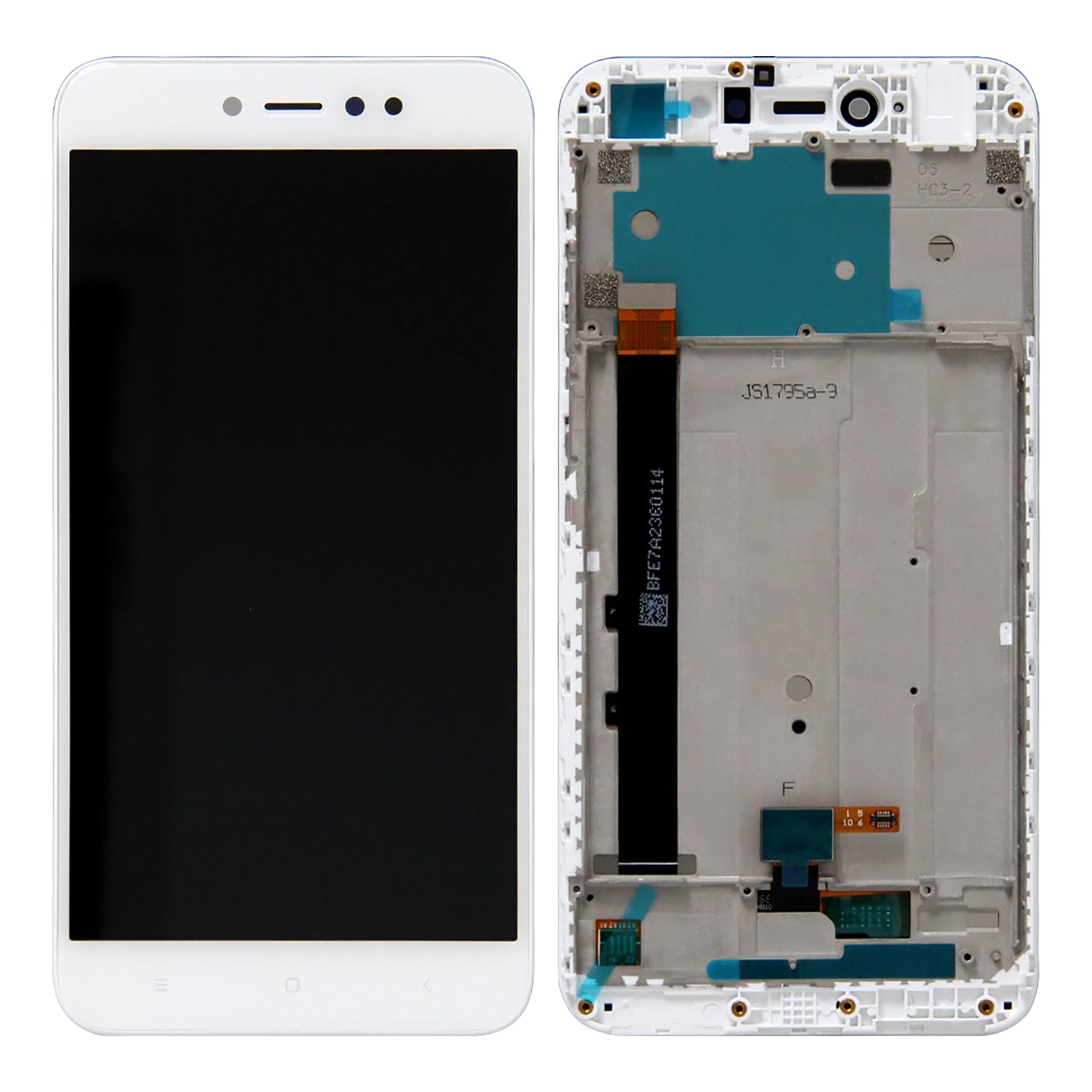 Xiaomi Redmi Note 5A (High-End) Display And Digitizer With Frame White OEM