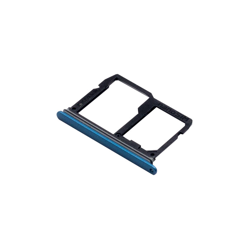LG Q8 (2018) Sim and SD Card Holder Blue